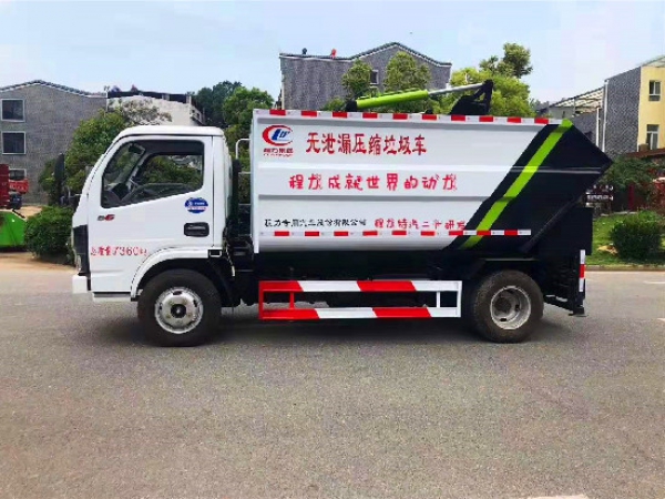 東風小多利卡國六7方無泄漏後裝式壓縮垃圾車